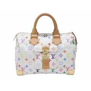 LOUIS VUITTON Speedy Handbag Monogram Multicolore Multicolor by Takashi Murakami